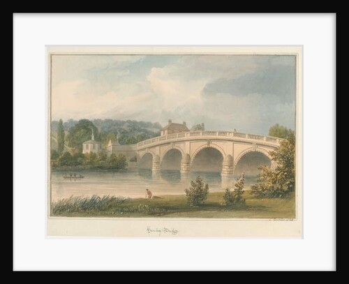 Oxfordshire - Henley upon Thames Bridge, 1826 by John Buckler