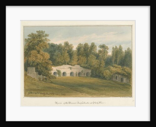 Oxfordshire - Henley upon Thames - Roman Amphitheatre at Park Place , 1826 by John Buckler