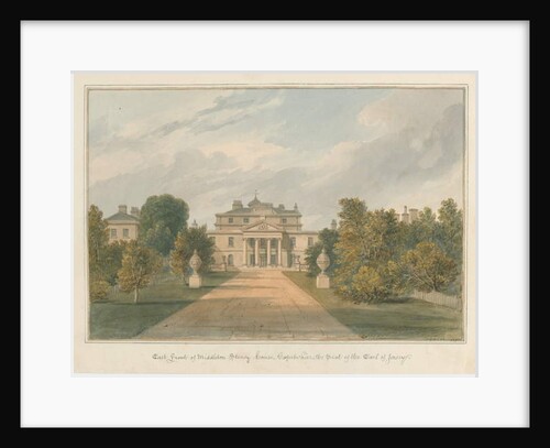 Oxfordshire - Middleton Stoney House, 1827 by John Chessell Buckler
