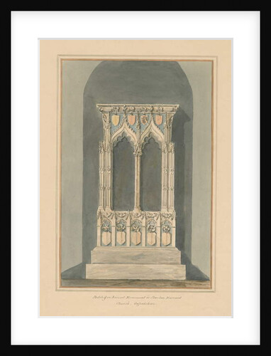 Oxfordshire - Stanton Harcourt Church - Monument, 1803 by John Buckler