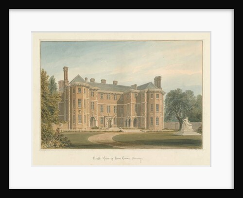 Surrey - Ham House, 1815 by John Buckler