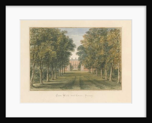 Surrey - Ham Walk and House, 1830 by John Buckler