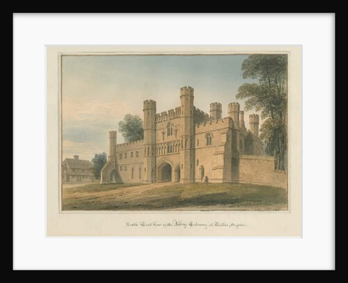 Sussex - Battle - Abbey Gateway, 1824 by John Buckler