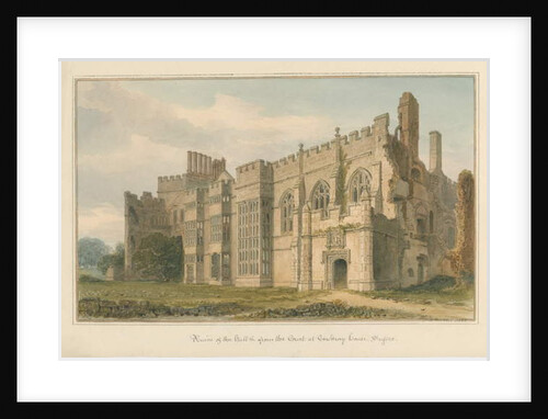 Sussex - Cowdray House, 1825 by John Chessell Buckler
