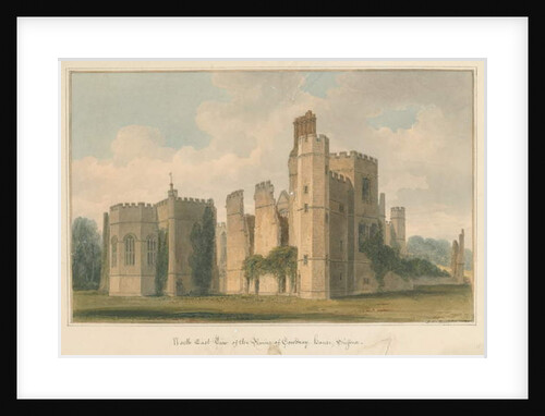 Sussex - Cowdray House, 1825 by John Chessell Buckler