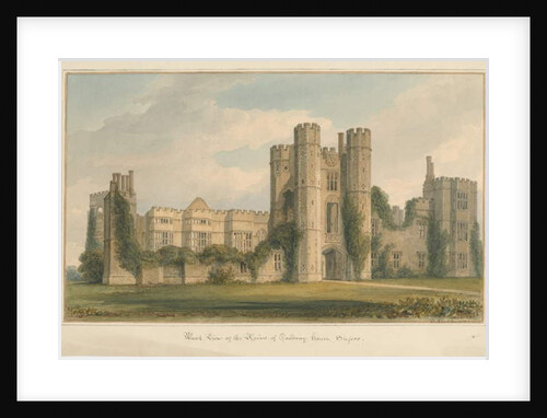 Sussex - Cowdray House, 1825 by John Buckler