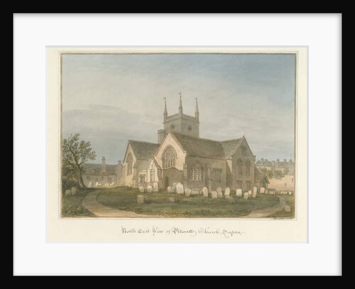 Sussex - Petworth Church, 1825 by John Buckler