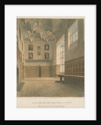 Yorkshire - York - Heslington House Interior, 1818 by John Chessell Buckler