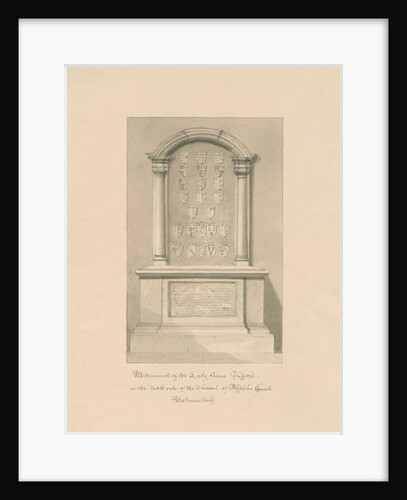 Westmorland - Appleby Church - Monument to Lady Anne Clifford by John Buckler