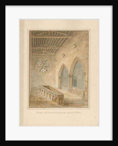Wiltshire - Boyton Church - Chapel, 1812 by John Chessell Buckler
