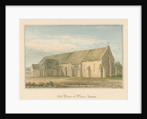 Wiltshire - Place Farm - Old Barn, 1817 by John Buckler
