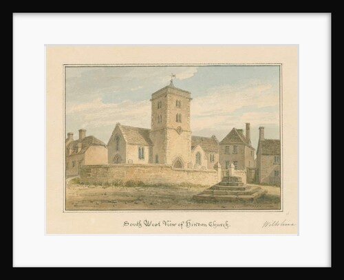 Wiltshire - Hindon Church, 1804 by John Buckler