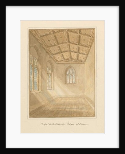 Wiltshire - Sarum - Interior of Chapel in Bishop's Palace, 1800 by John Buckler