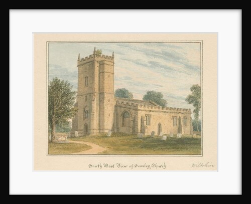 Wiltshire - Semley Church, 1817 by John Buckler