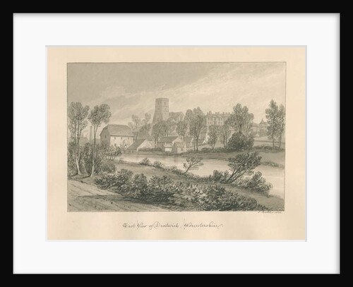 Worcestershire - Droitwich - East View of Town by John Buckler