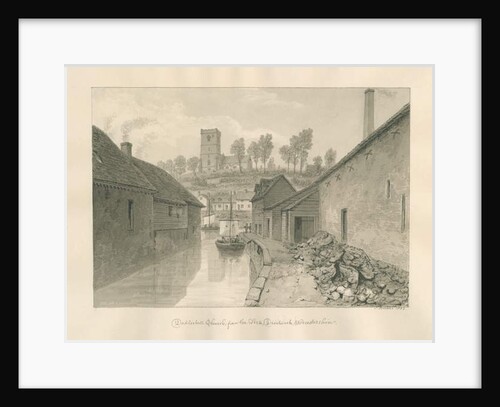 Worcestershire - Droitwich - Dodderhill Church Distant View by John Buckler