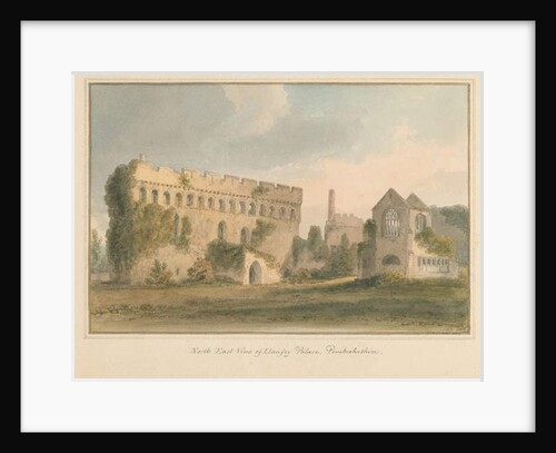 Wales - Pembrokeshire - Llanfey Palace, 1815 by John Buckler