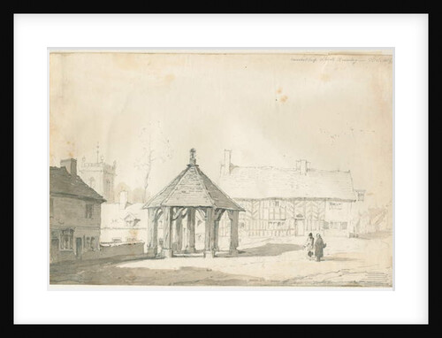 Abbots Bromley Tudor - Market Cross and House by Thomas Peploe Wood