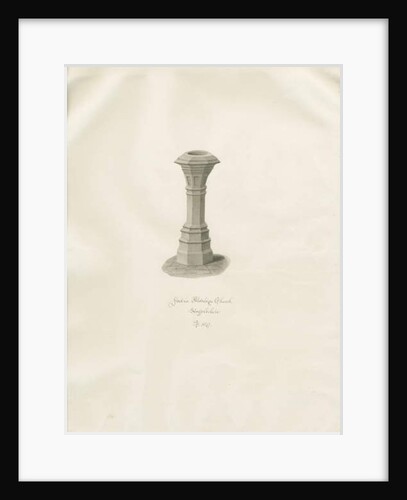 Font in Aldridge Church by John Buckler