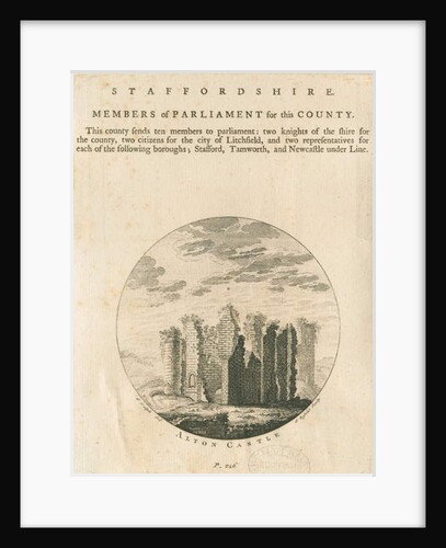 Alton Castle: engraving by Anonymous Anonymous