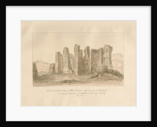 Alton Castle: sepia drawing, 1837 by John Buckler