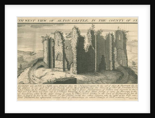 Alton Castle : engraving, 1731 by Samuel Buck