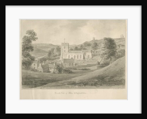 Alton - Church and Houses by John Chessell Buckler