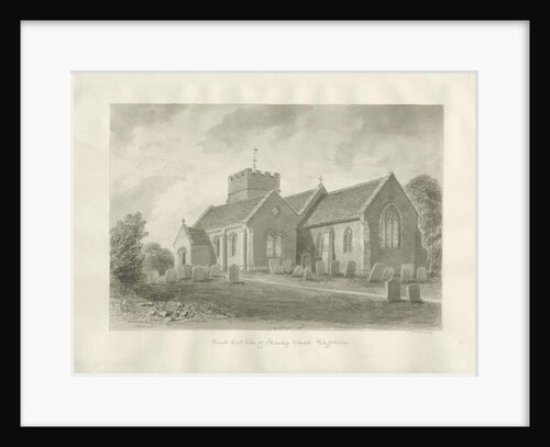 Armitage Church: sepia drawing, 1823 by John Buckler