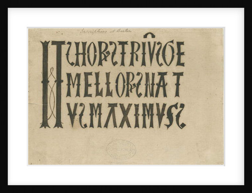 Barton under Needwood Church - inscription by School English