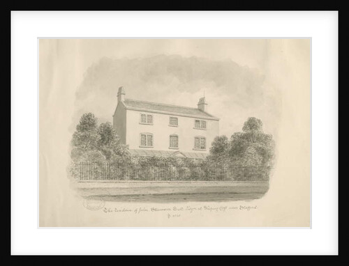 Baswich Village - house of John Stevenson Salt, Esq. : sepia drawing, 1841 by John Buckler