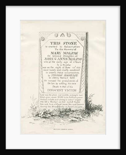 Betley - Memorial Stone by Thomas Peploe Wood