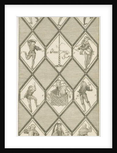 Betley Glass Window - Morris Dancers: engraving, nd [1751-1790] by John Keyse Sherwin