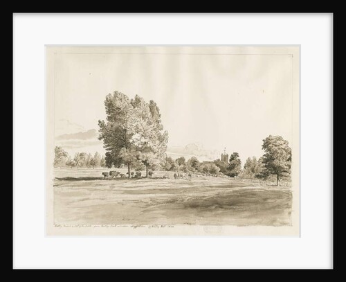 Betley Church by Cornelius Varley