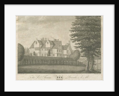Eccleshall - Biana Hall: engraving, 1795 by Stebbing Shaw