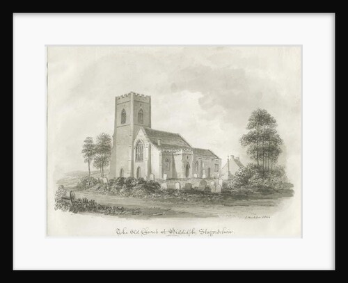 The Old Church at Biddulph, Staffordshire, 1844 by John Buckler
