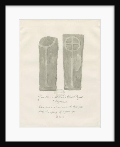 Grave stones in Biddulph Churchyard by John Buckler