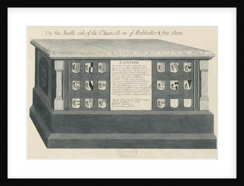 Tomb in Biddulph Church - William Bowyer by School English