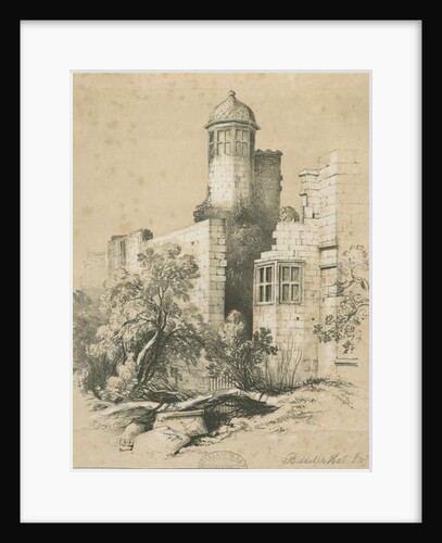 Biddulph Hall: tinted lithograph, 1839 by Frederick William Hulme