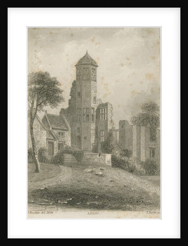 Biddulph Hall: steel engraving, 1844 by John Buckler