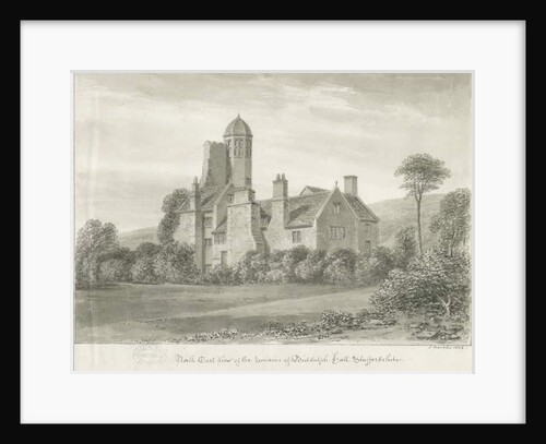 Bidduph Hall: sepia drawing, 1844 by John Buckler