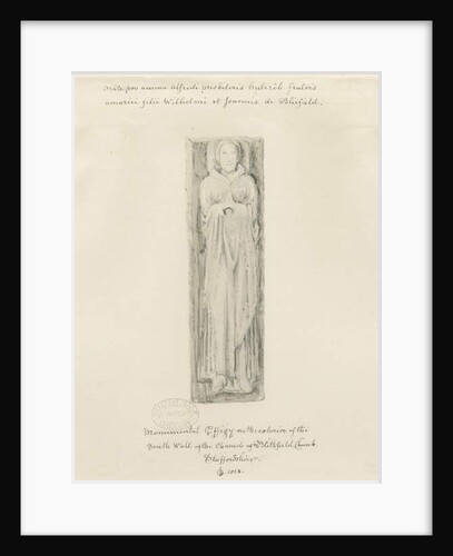 Blithfield Church - monumental effigy by John Buckler