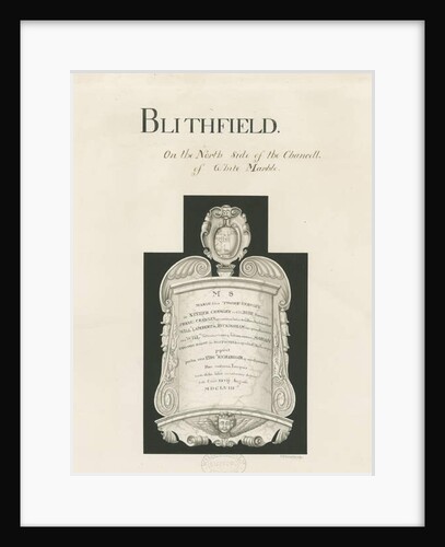 Tablet in Blithfield Church - Mary Crawley by John Robert Fernyhough