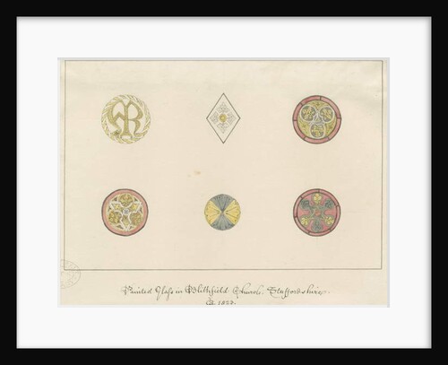 Blithfield Church - painted glass by John Buckler