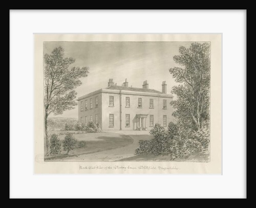 Blithfield - Rectory: sepia drawing, 1824 by John Buckler