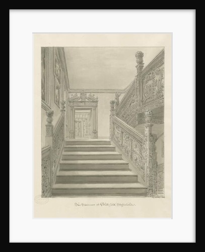 Interior of Blithfield Hall by John Chessell Buckler