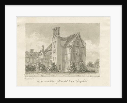 Boscobel House: sepia wash, 1820 by John Buckler