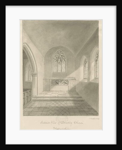 Interior of Bradley Church by John Buckler