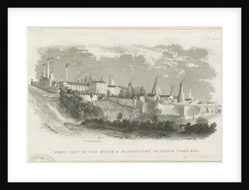 Burslem - house and factory of Enoch Wood & Sons by School English