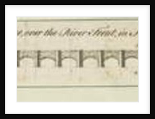Burton-upon-Trent Bridge and Town: engraving, nd [1751] by School English
