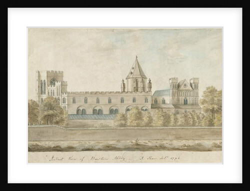 Burton-upon-Trent Abbey: water colour painting, 1794 by Stebbing Shaw